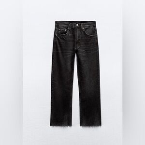 Zara straight leg jeans with a high waist